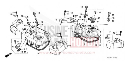 CYLINDER HEAD COVER VT750CA7 de 2007